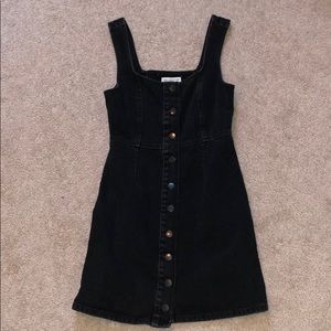 Black UO Denim Button Down Dress